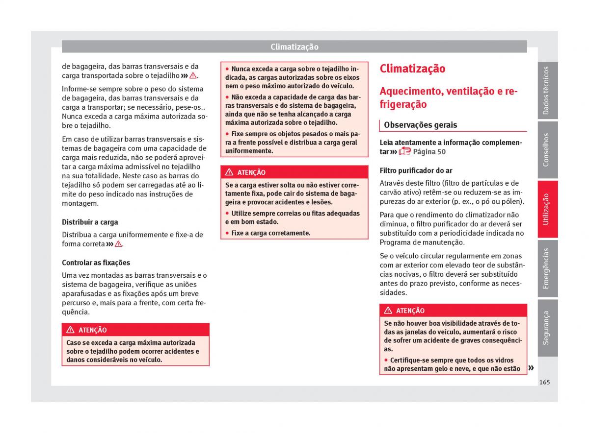 Seat Arona manual del propietario / page 167