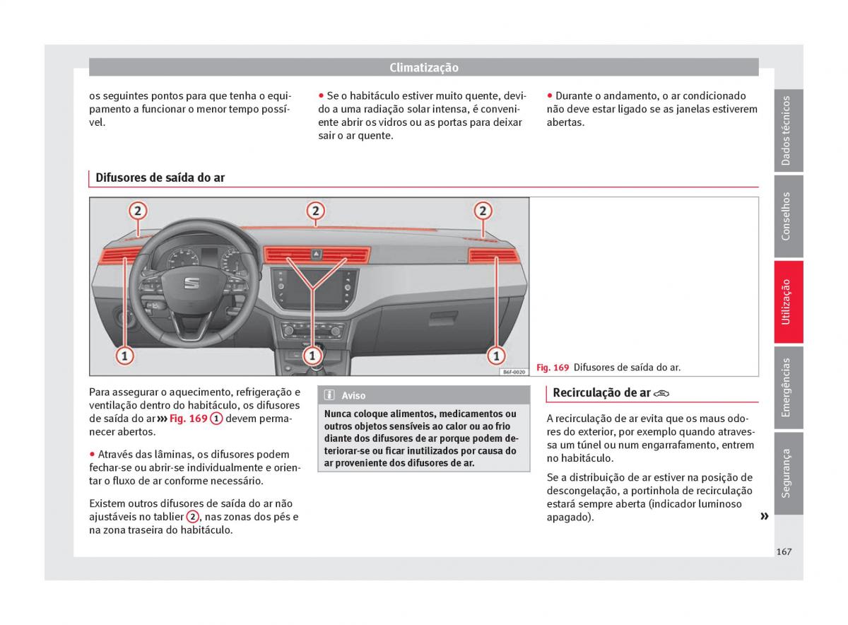 Seat Arona manual del propietario / page 169