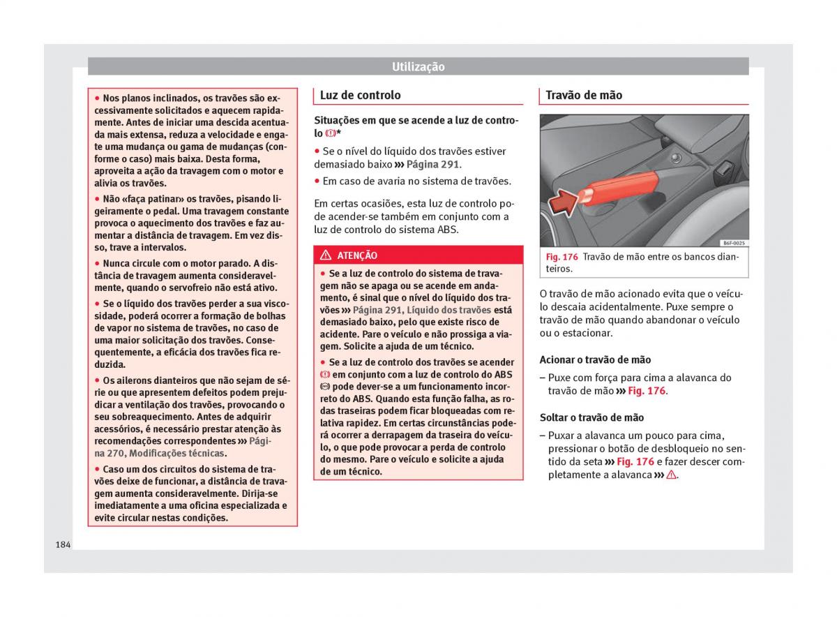 Seat Arona manual del propietario / page 186