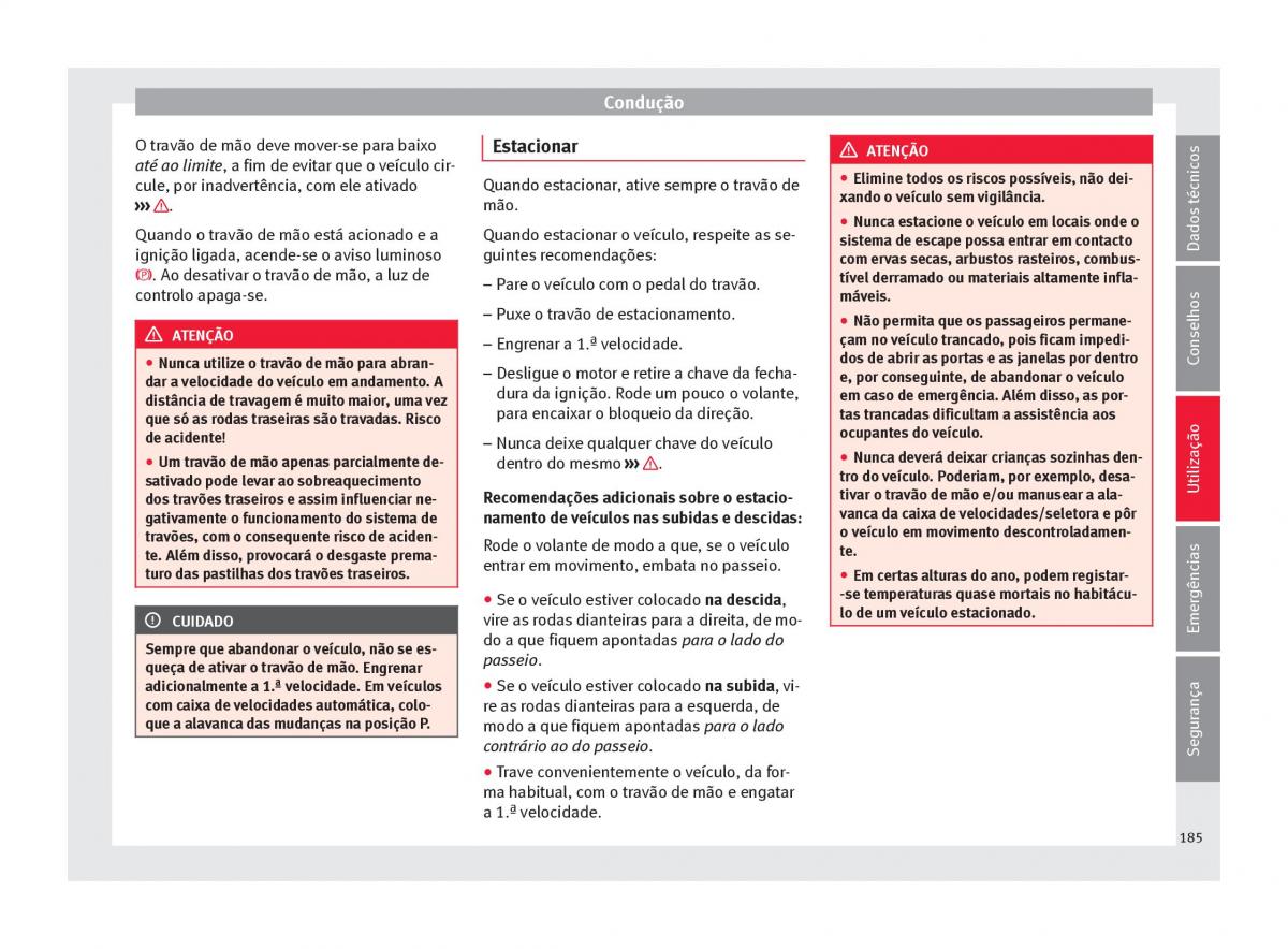 Seat Arona manual del propietario / page 187