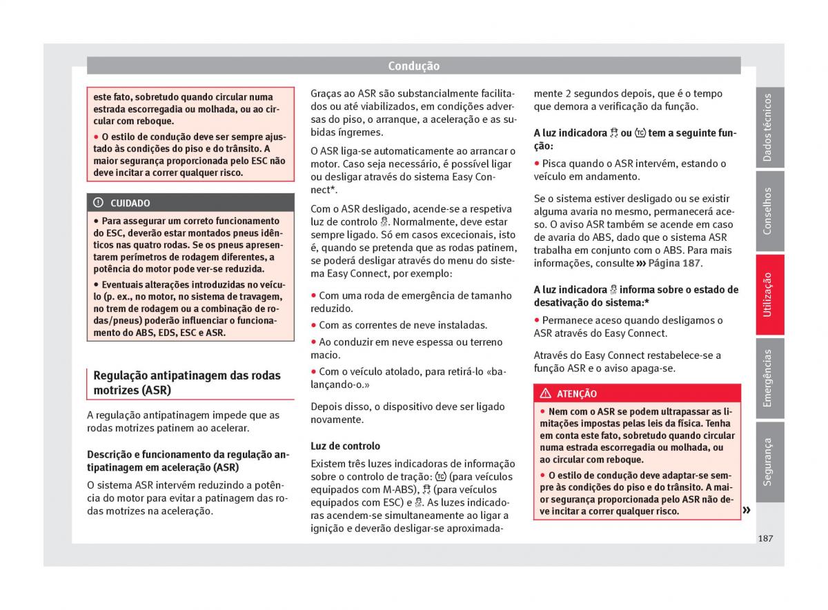 Seat Arona manual del propietario / page 189