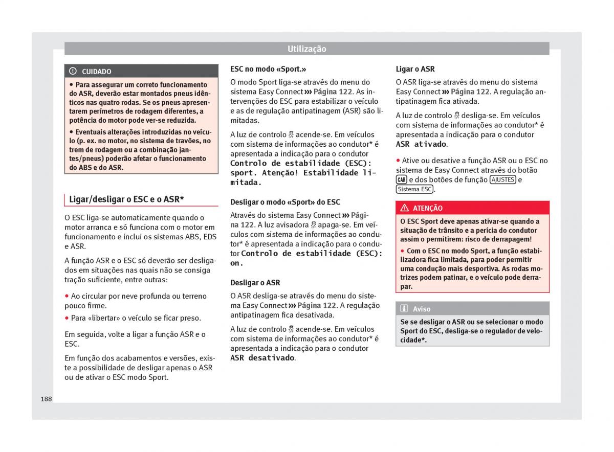 Seat Arona manual del propietario / page 190