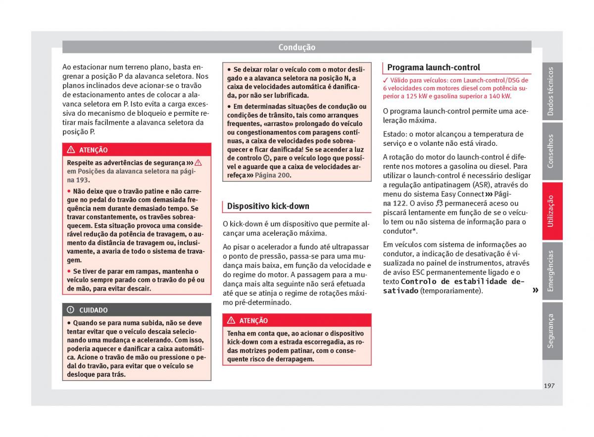 Seat Arona manual del propietario / page 199