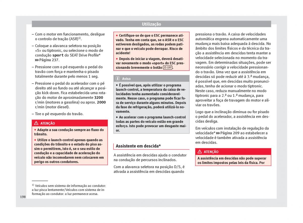 Seat Arona manual del propietario / page 200