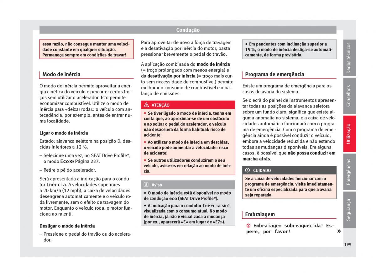 Seat Arona manual del propietario / page 201