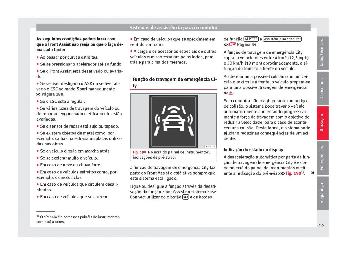 Seat Arona manual del propietario / page 221