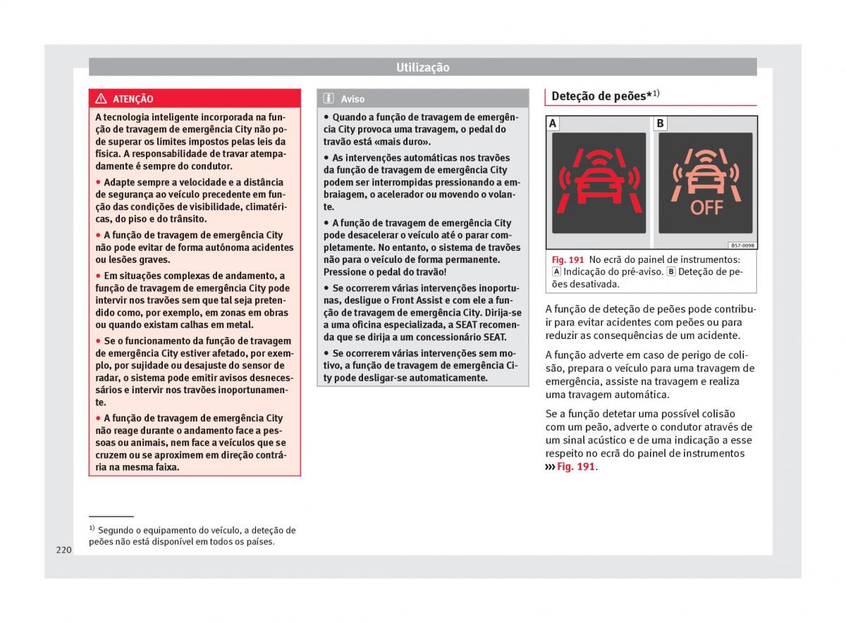 Seat Arona manual del propietario / page 222