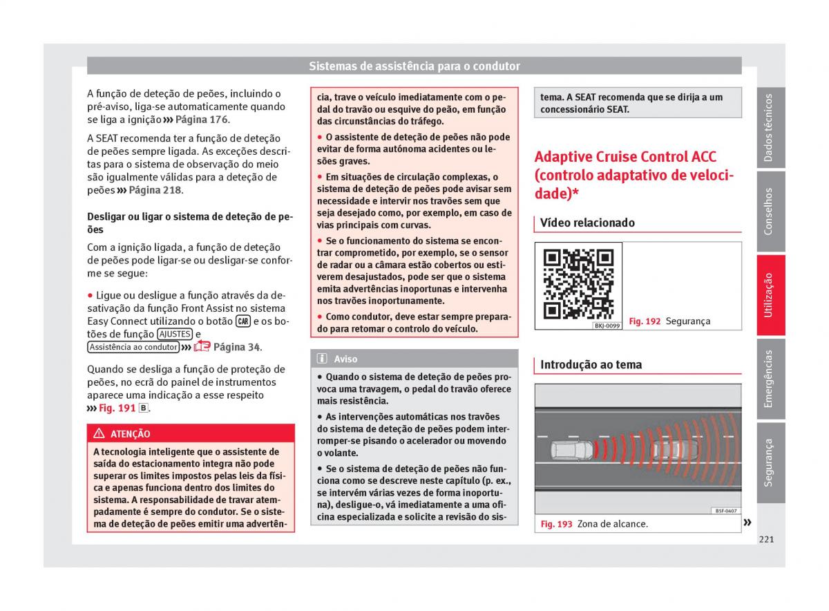 Seat Arona manual del propietario / page 223