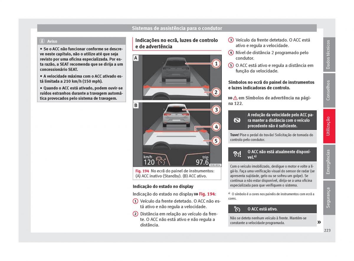 Seat Arona manual del propietario / page 225