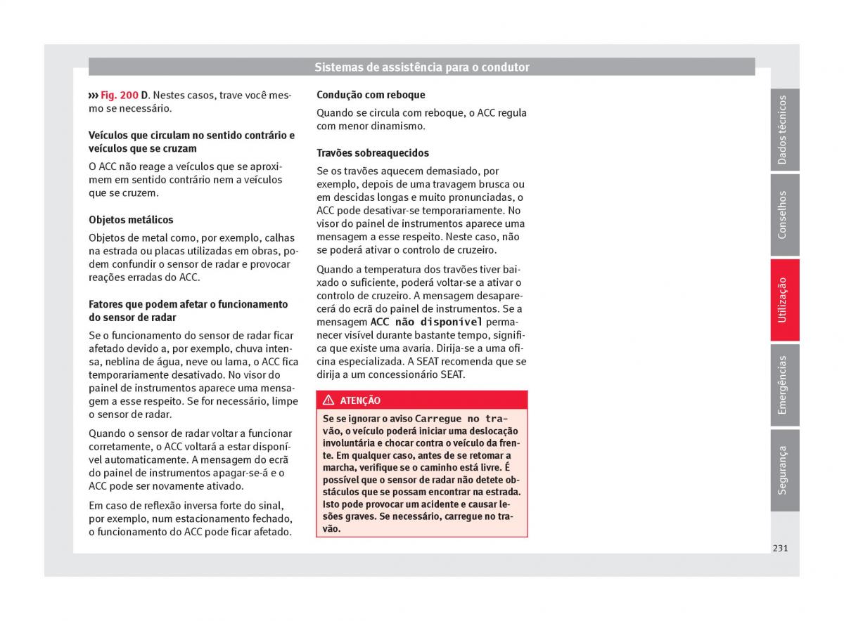 Seat Arona manual del propietario / page 233