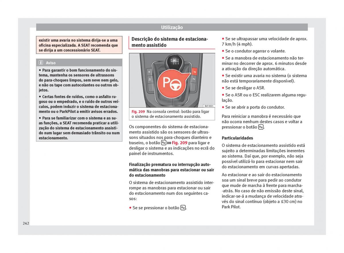 Seat Arona manual del propietario / page 244