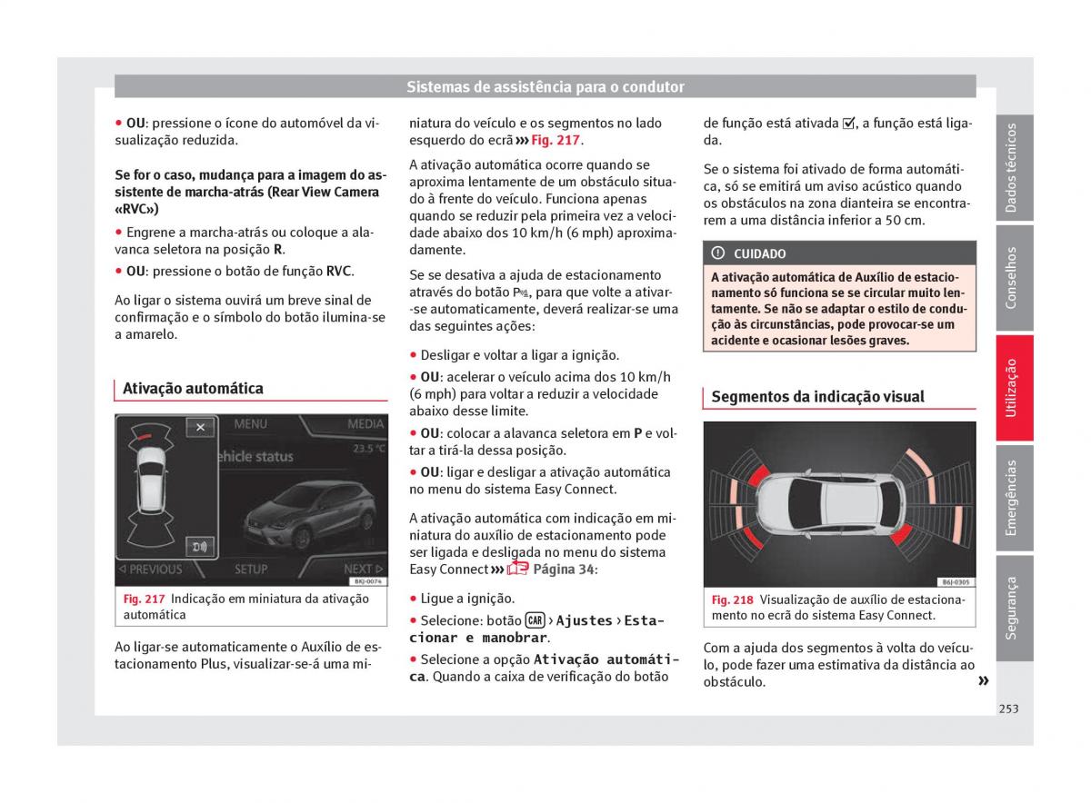 Seat Arona manual del propietario / page 255