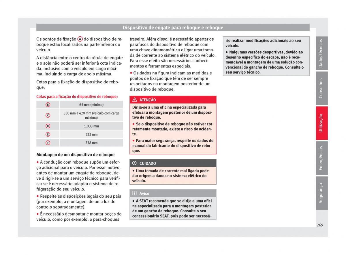 Seat Arona manual del propietario / page 271