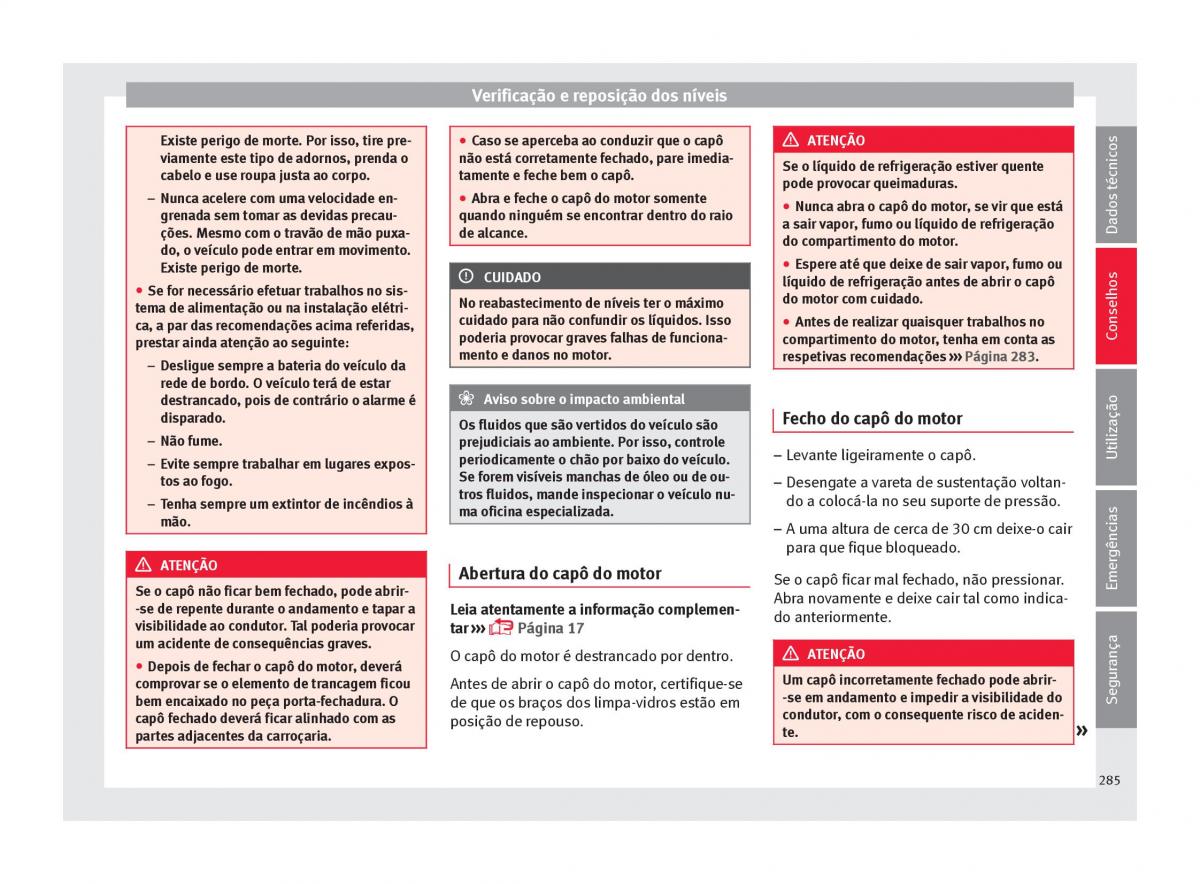 Seat Arona manual del propietario / page 287