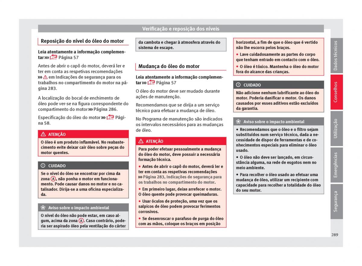 Seat Arona manual del propietario / page 291