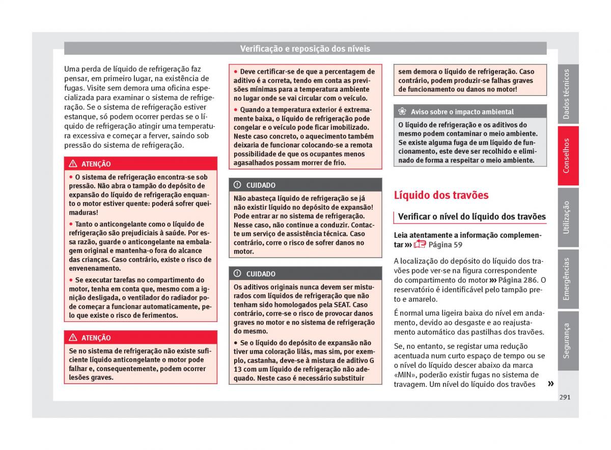 Seat Arona manual del propietario / page 293