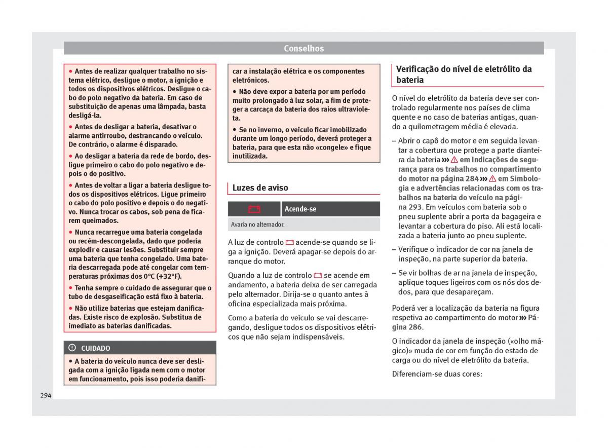 Seat Arona manual del propietario / page 296