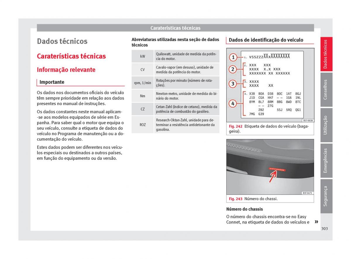 Seat Arona manual del propietario / page 305