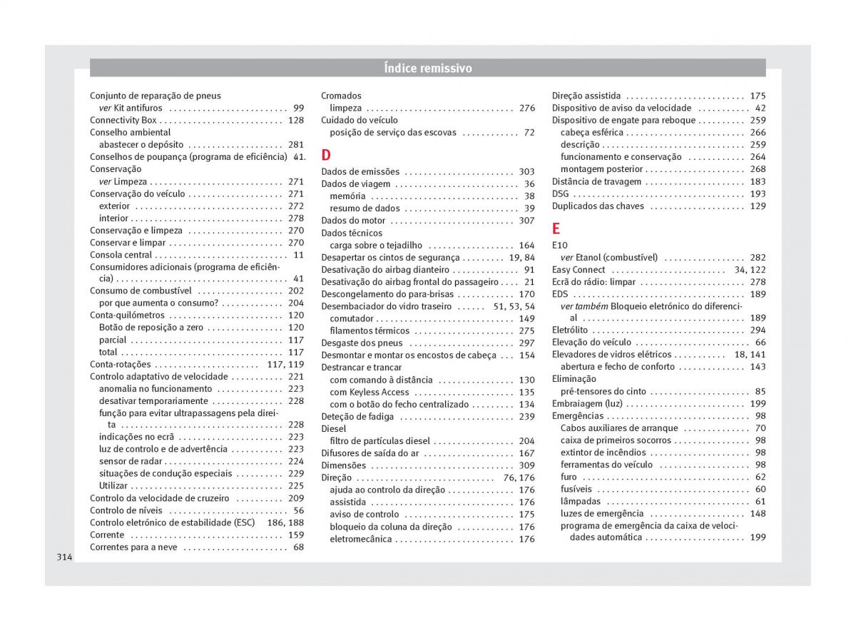 Seat Arona manual del propietario / page 316