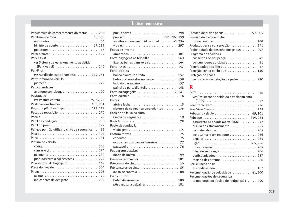 Seat Arona manual del propietario / page 321