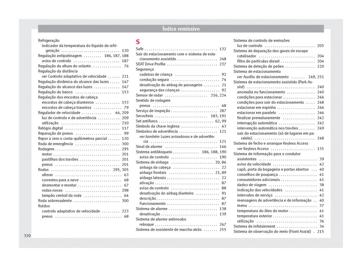 Seat Arona manual del propietario / page 322