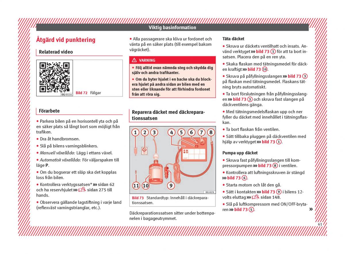 Seat Arona instruktionsbok / page 63