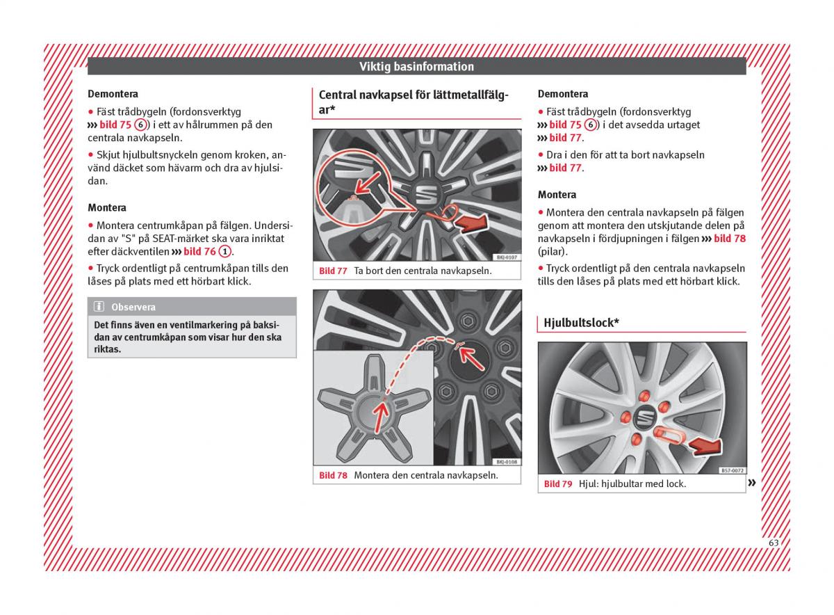 Seat Arona instruktionsbok / page 65