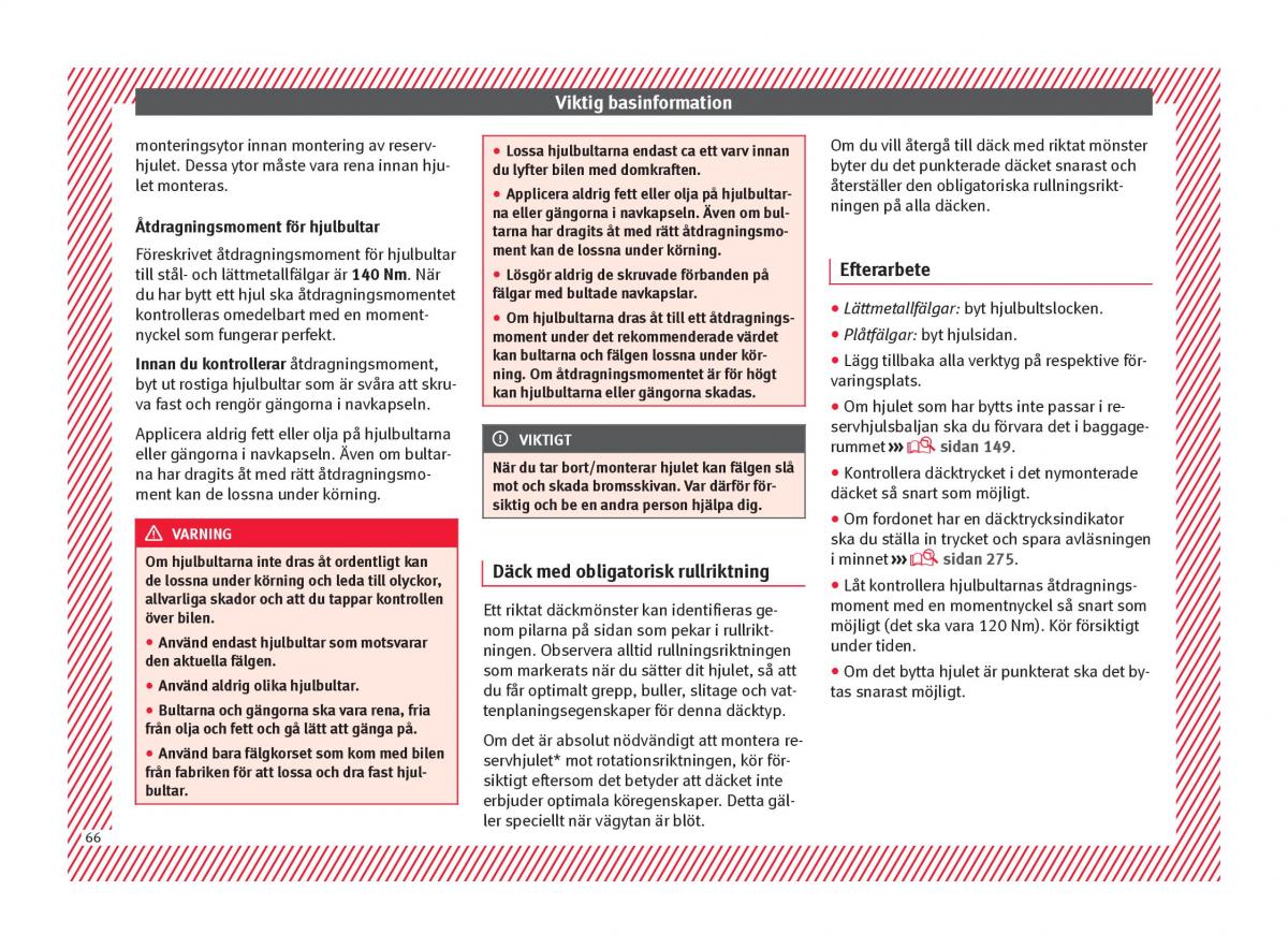 Seat Arona instruktionsbok / page 68