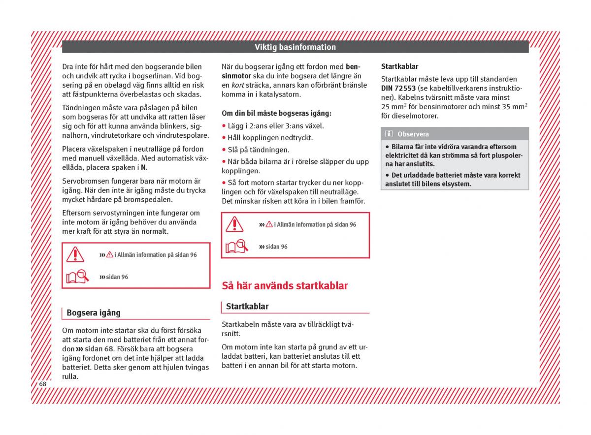 Seat Arona instruktionsbok / page 70