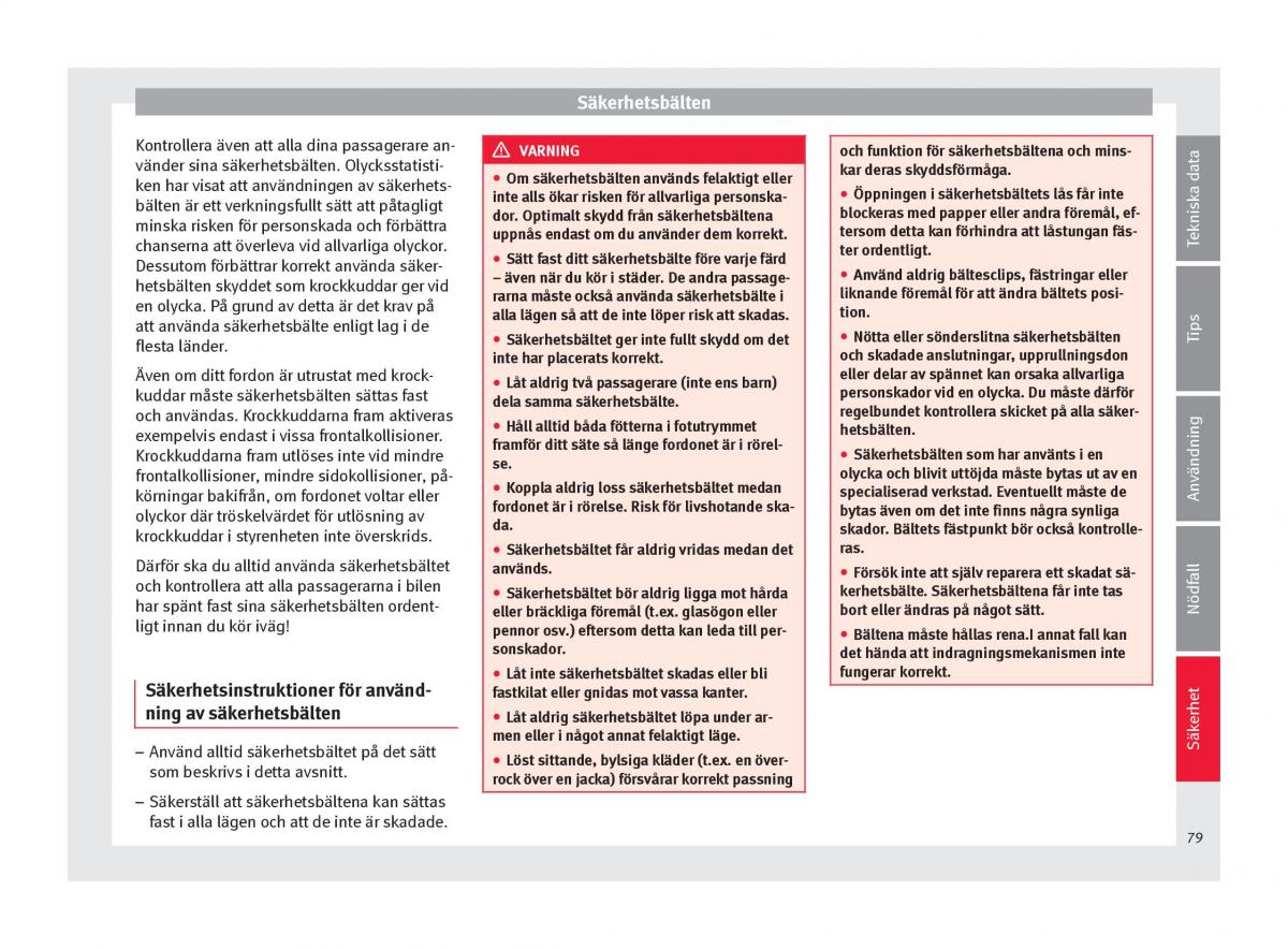 Seat Arona instruktionsbok / page 81