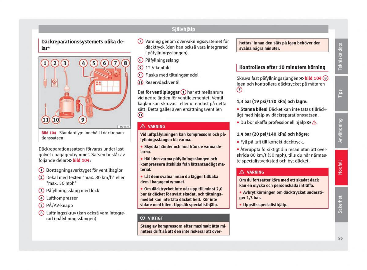 Seat Arona instruktionsbok / page 97