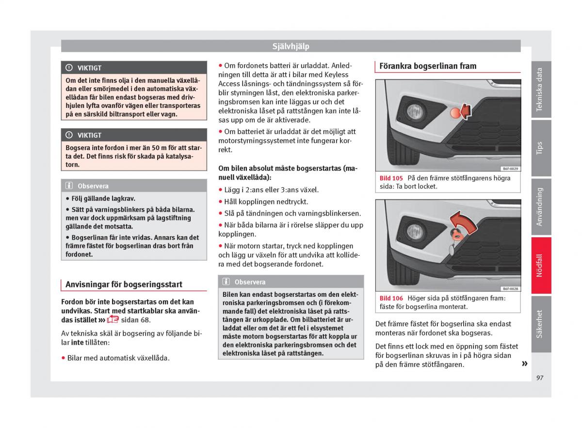 Seat Arona instruktionsbok / page 99