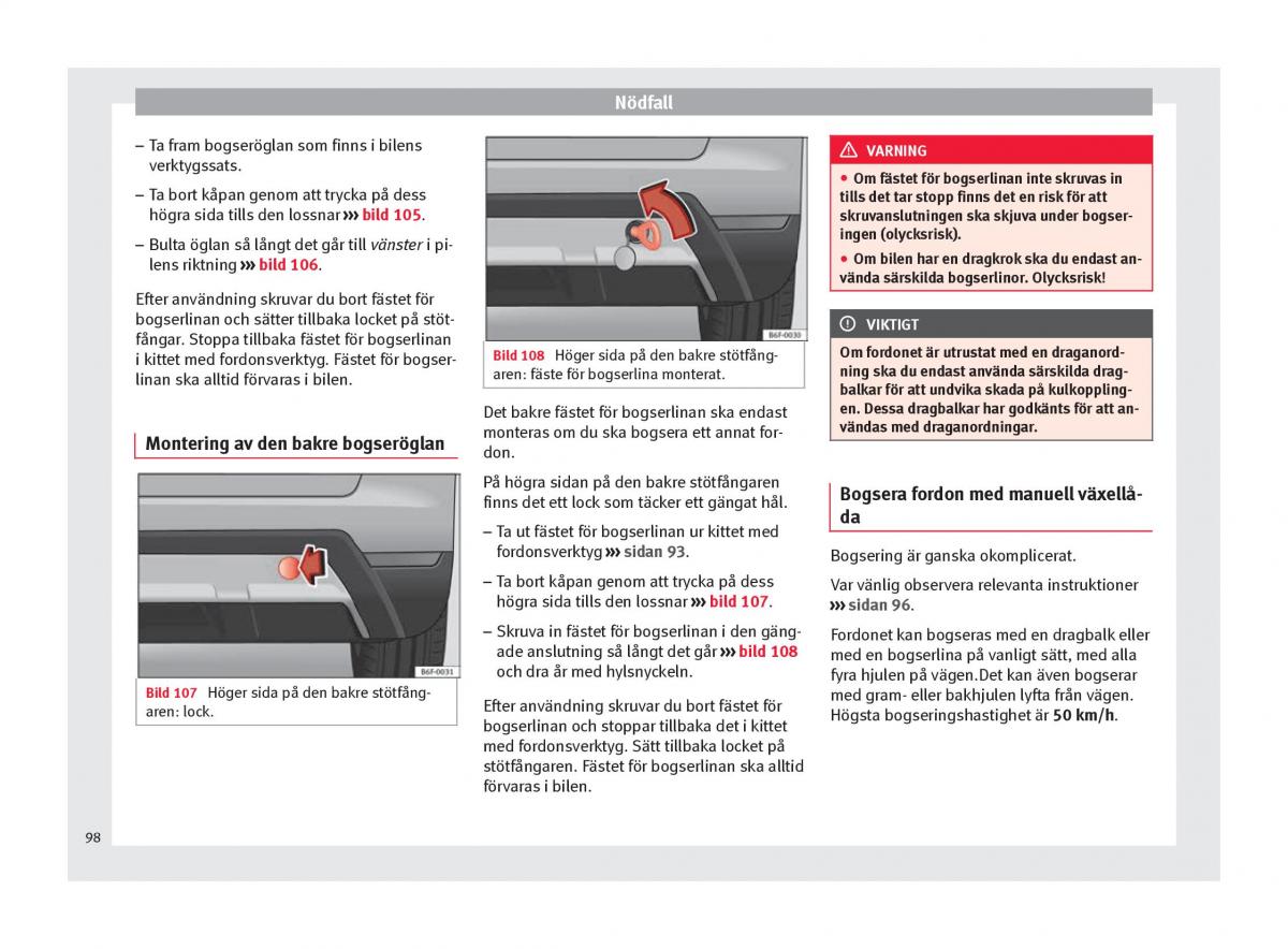 Seat Arona instruktionsbok / page 100