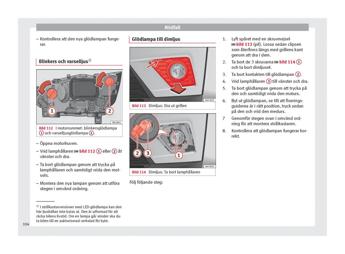 Seat Arona instruktionsbok / page 106