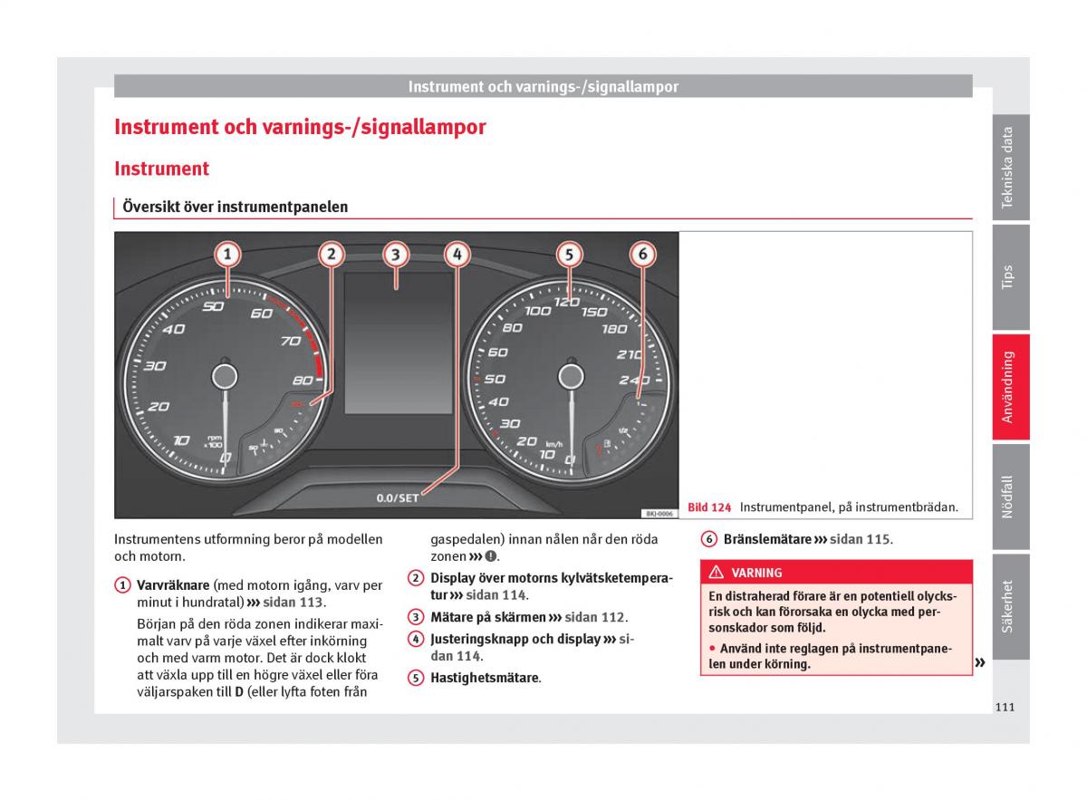 Seat Arona instruktionsbok / page 113