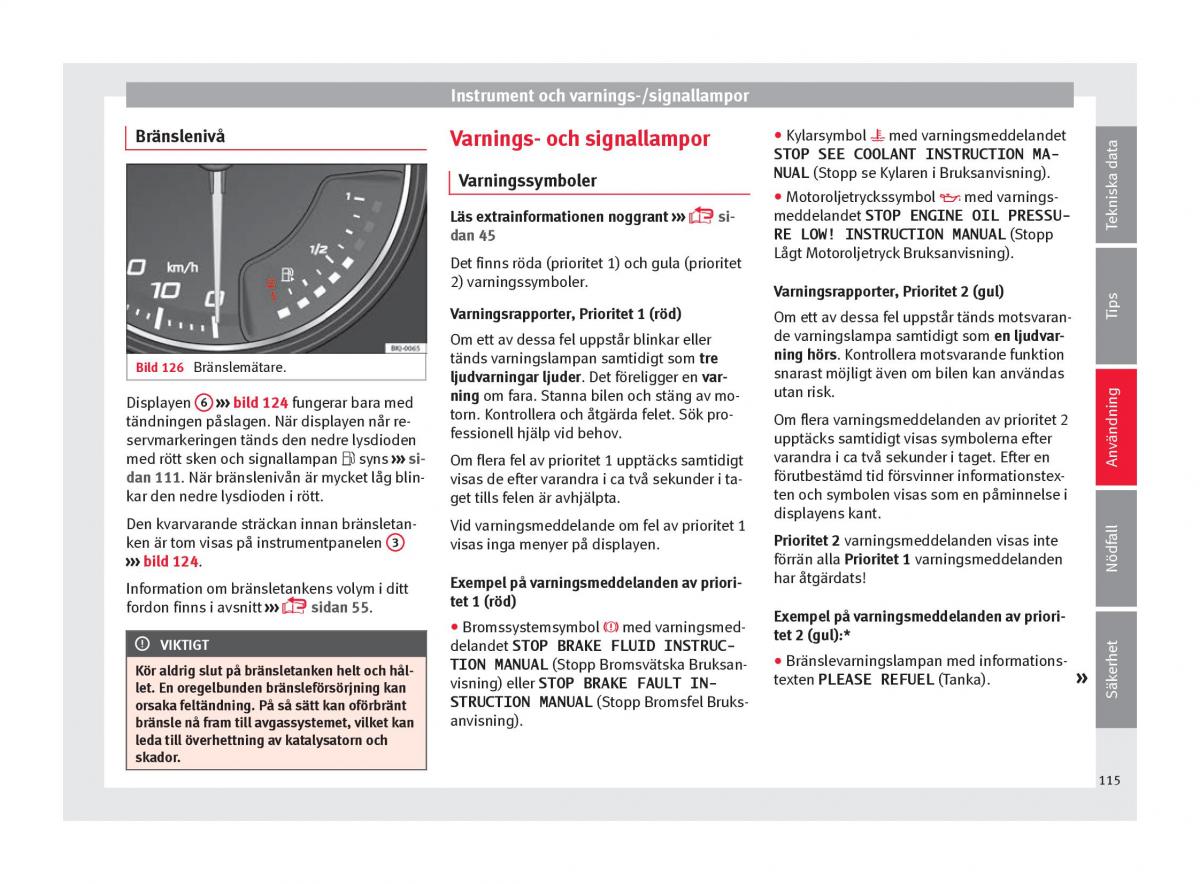 Seat Arona instruktionsbok / page 117