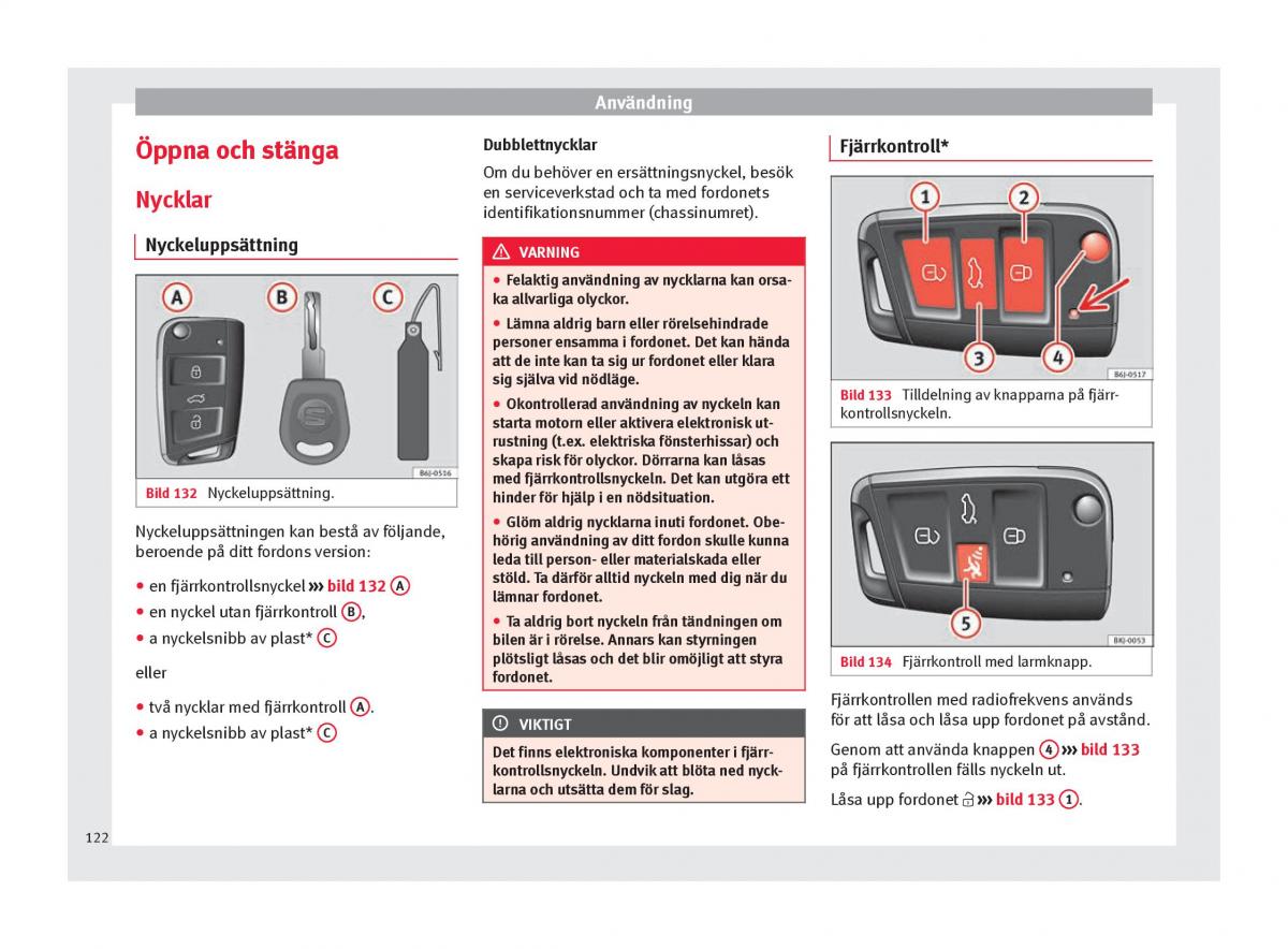 Seat Arona instruktionsbok / page 124