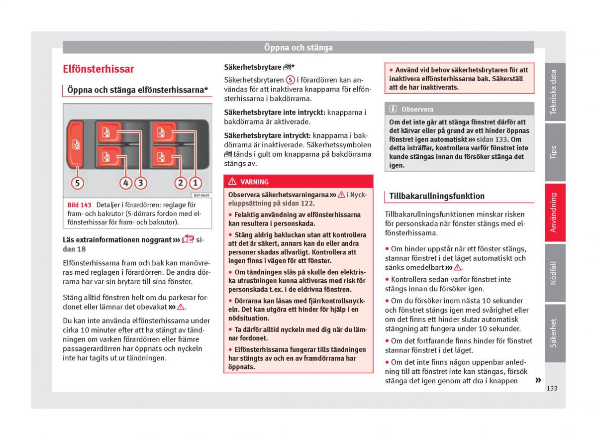 Seat Arona instruktionsbok / page 135