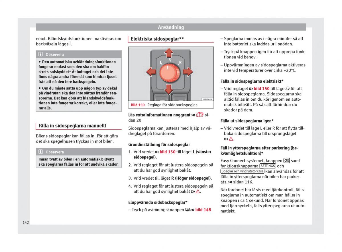 Seat Arona instruktionsbok / page 144