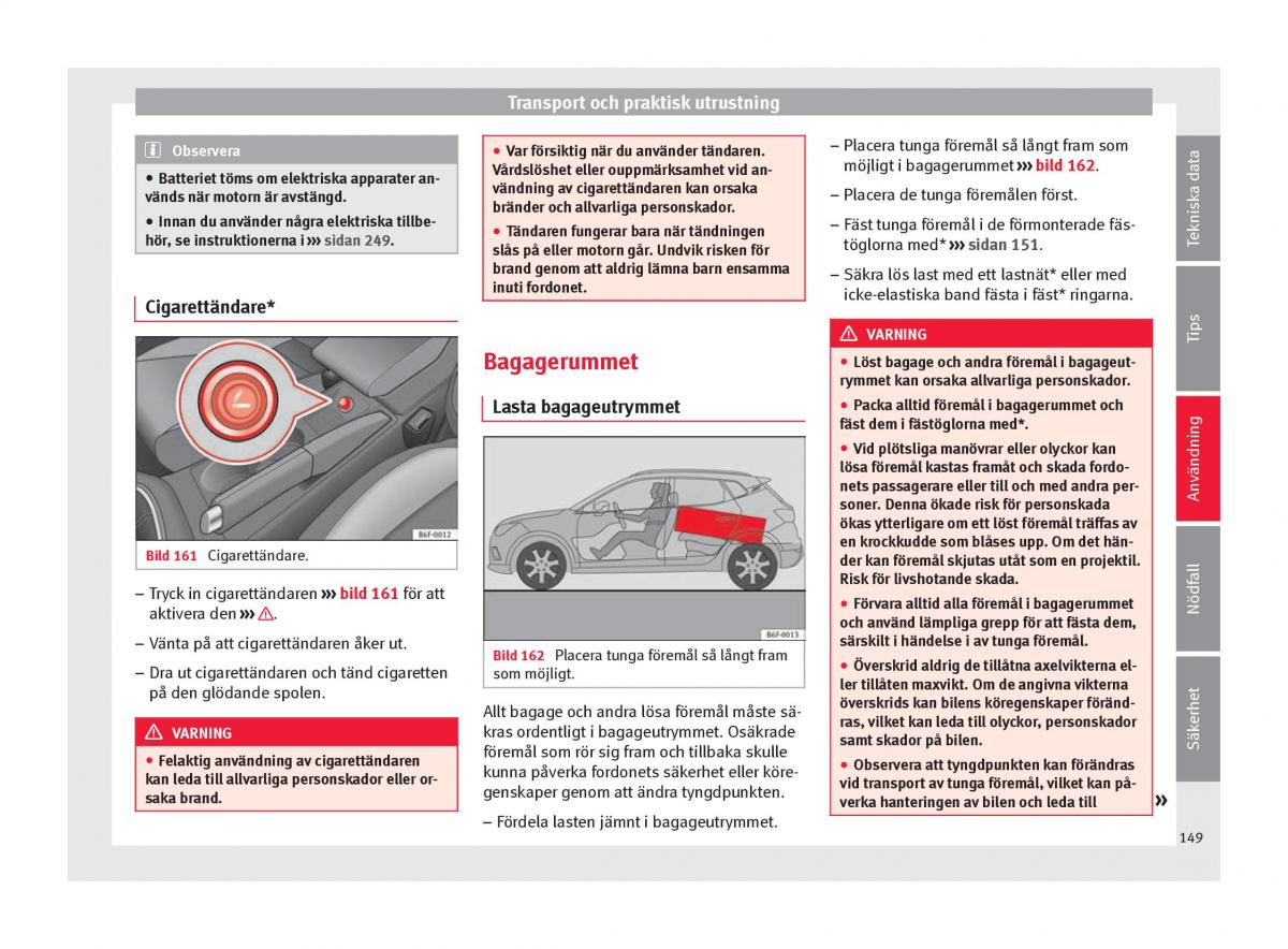 Seat Arona instruktionsbok / page 151