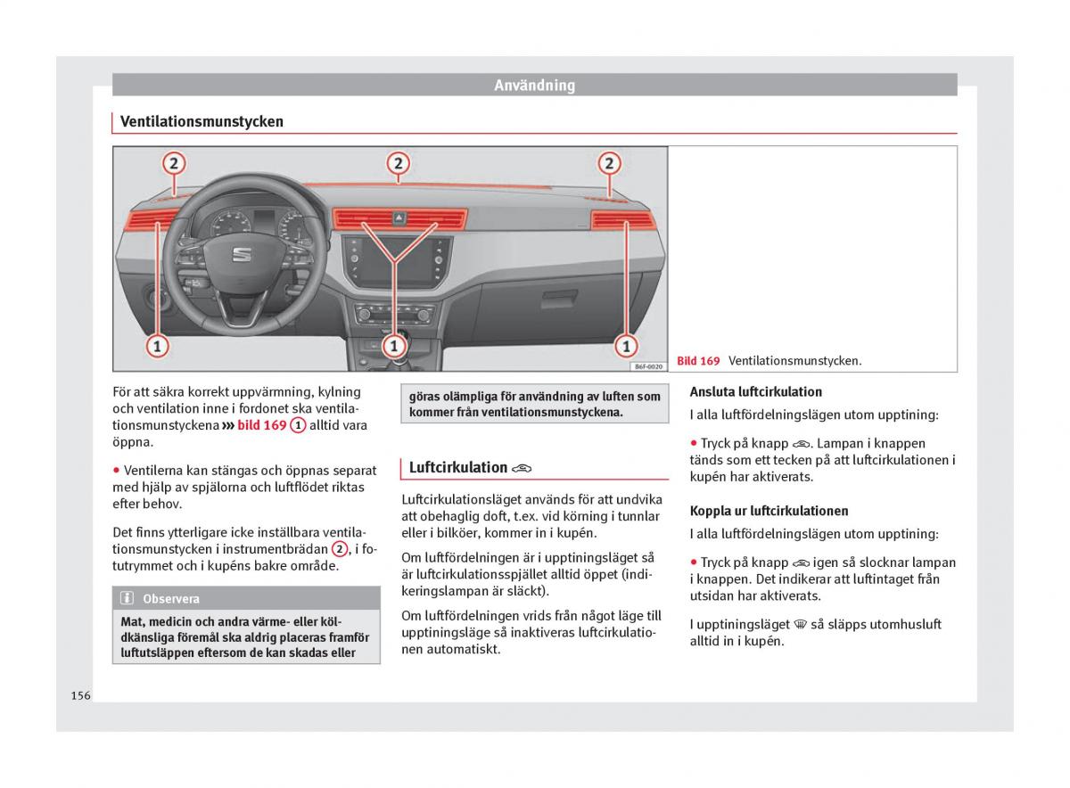 Seat Arona instruktionsbok / page 158