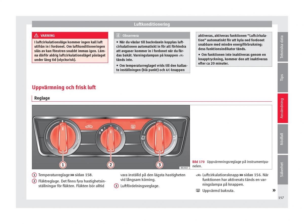 Seat Arona instruktionsbok / page 159