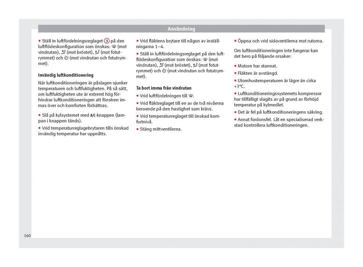 Seat Arona instruktionsbok / page 162