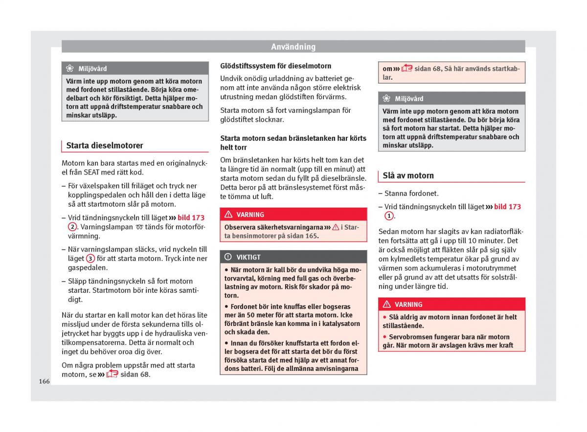 Seat Arona instruktionsbok / page 168