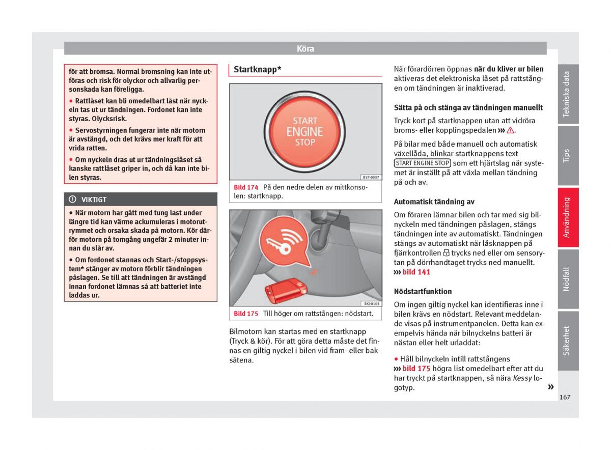 Seat Arona instruktionsbok / page 169