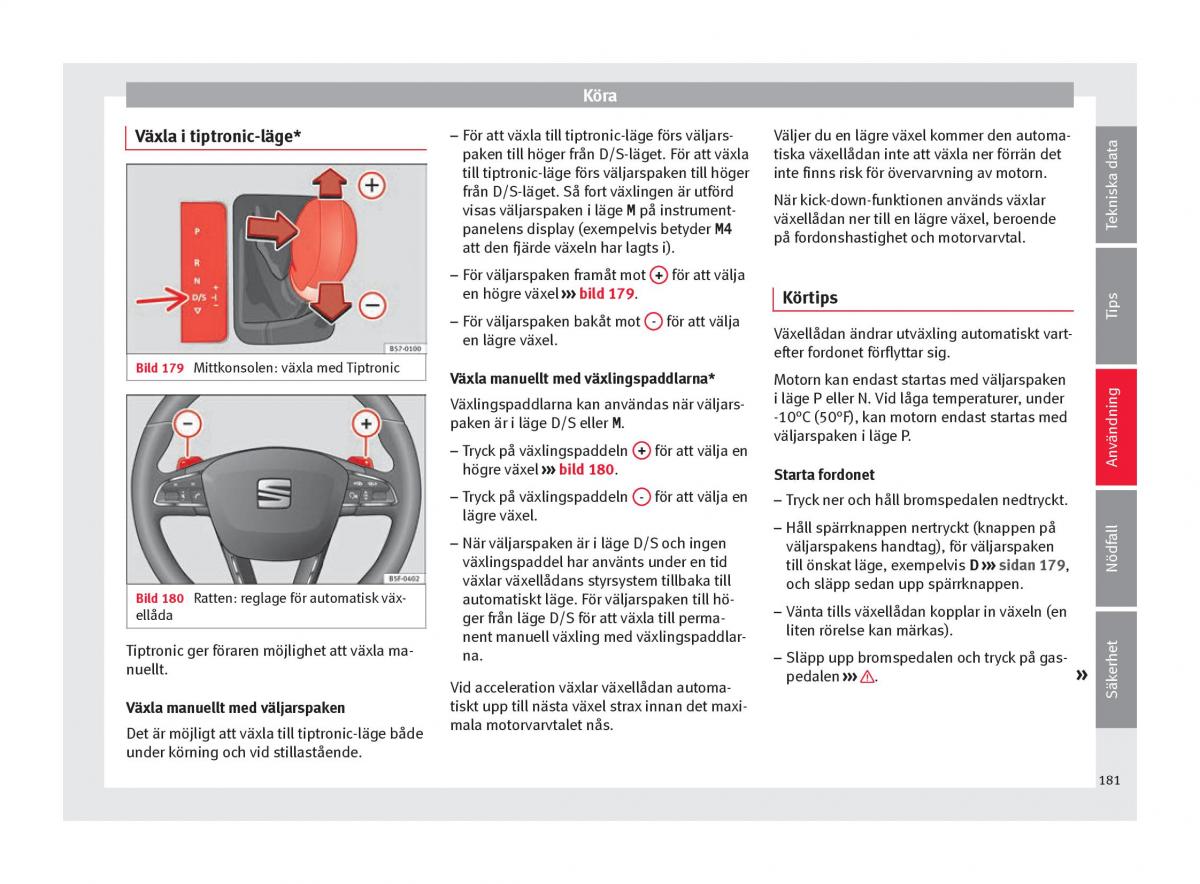 Seat Arona instruktionsbok / page 183