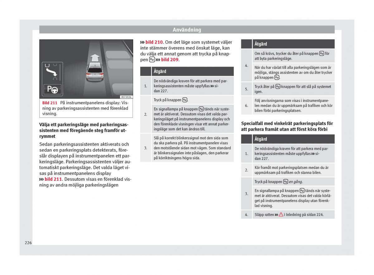 Seat Arona instruktionsbok / page 228