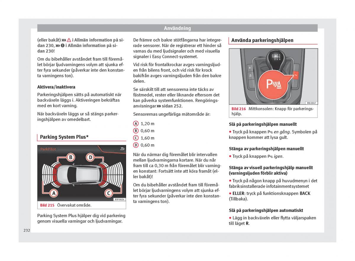 Seat Arona instruktionsbok / page 234