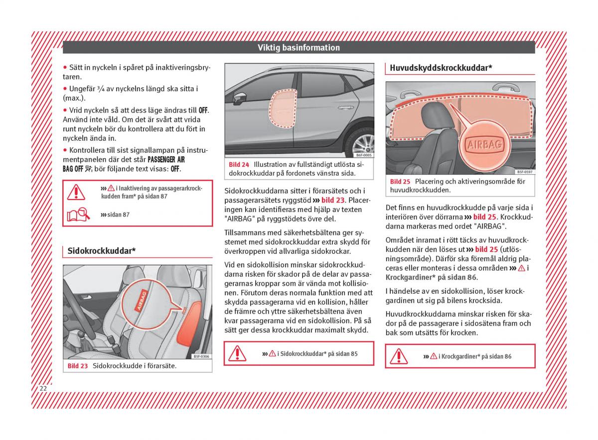 Seat Arona instruktionsbok / page 24