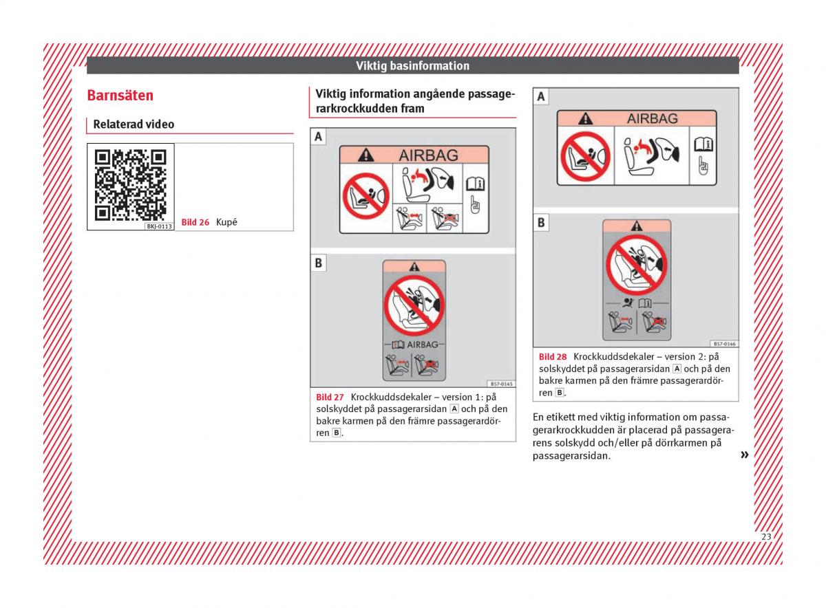 Seat Arona instruktionsbok / page 25